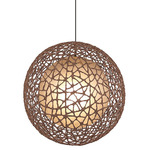 C U C Me Round Pendant - Overstock - Black / Bronze