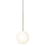 Bola Sphere Pendant - Overstock - Brass / Opal