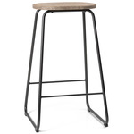 Earth Counter Stool - Overstock - Gunmetal / Light Coffee