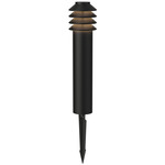 Bysted 24V Outdoor Bollard with Spike Mount - Overstock - Black