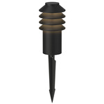 Bysted 24V Outdoor Bollard with Spike Mount - Overstock - Black