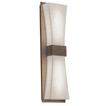 Aberdeen Wall Sconce - Overstock - Weathered Grey / White Linen