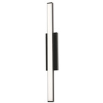 Gale Outdoor Wall Sconce - Overstock - Black / Frosted