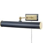 Holly Plug-In Picture Light - Floor Model - Aged Brass / Navy