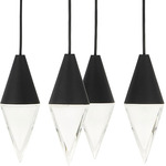 Turret Chandelier - Floor Model - Nightshade Black
