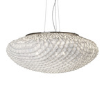 Tati Pendant - Stainless Steel / White
