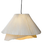 Tempo Vivace Pendant - Stainless Steel / White