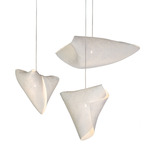 Ballet Multi Light Pendant - Stainless Steel / White