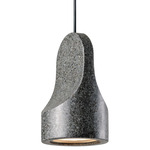Parga Pendant - Matte Black / Black Granite