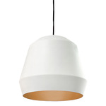 Bronx Pendant - White / Gold