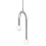Colette Color-Select Pendant - Polished Chrome / White