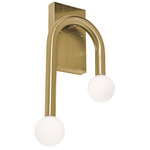 Colette Color-Select Wall Sconce - Antique Brass / White