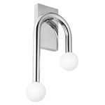Colette Color-Select Wall Sconce - Polished Chrome / White