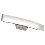 Layla Color-Select Bathroom Vanity Light - Brushed Nickel / Frosted