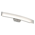 Layla Color-Select Bathroom Vanity Light - Brushed Nickel / Frosted