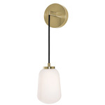 Olivia Color-Select Wall Sconce - Antique Brass / White