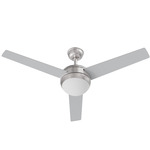 Davis LED Color-Select Ceiling Fan - Silver / Frosted