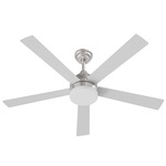 Maddox LED Color-Select Ceiling Fan - Silver / Frosted