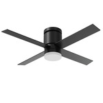 Ross LED Color-Select Ceiling Fan - Black / Frosted