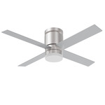 Ross LED Color-Select Ceiling Fan - Silver / Frosted