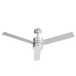 Santo LED Color-Select Ceiling Fan - Silver / Frosted