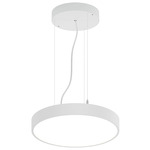 Jazz Round Pendant - White