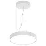 Jazz Round Pendant - White