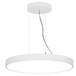 Jazz Round Pendant - White
