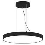 Jazz Round Pendant - Black