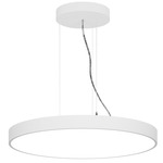 Jazz Round Pendant - White