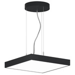 Jazz Square Pendant - Black