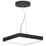 Jazz Square Pendant - Black