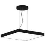 Jazz Square Pendant - Black