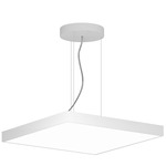 Jazz Square Pendant - White