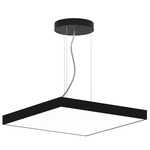 Jazz Square Pendant - Black