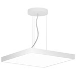 Jazz Square Pendant - White