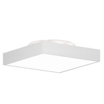 Jazz Square Ceiling Light Fixture - White