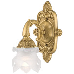 Mayfield Wall Sconce - Aged Brass / Frosted