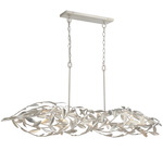 Broche Linear Chandelier - Antique Silver