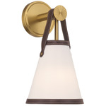 Callahan Wall Sconce - Luxe Gold / Brown / White