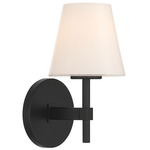 Colton Empire Wall Sconce - Black / White