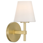 Colton Empire Wall Sconce - Vibrant Gold / White