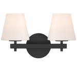 Colton Empire Bathroom Vanity Light - Black / White