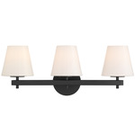 Colton Empire Bathroom Vanity Light - Black / White