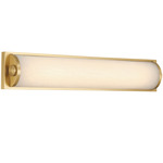 Jarvis Intergrated Wall Sconce - Aged Brass / White
