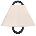 Jojo Wall Sconce - Matte Black / White