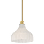 Layton Pendant - Luxe Gold / White