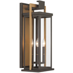 Lendel Outdoor Wall Sconce - Twilight Bronze / Textured Gold