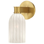 Lotus Dome Wall Sconce - Luxe Gold / White