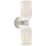 Lotus Dome Wall Sconce - Polished Nickel / White